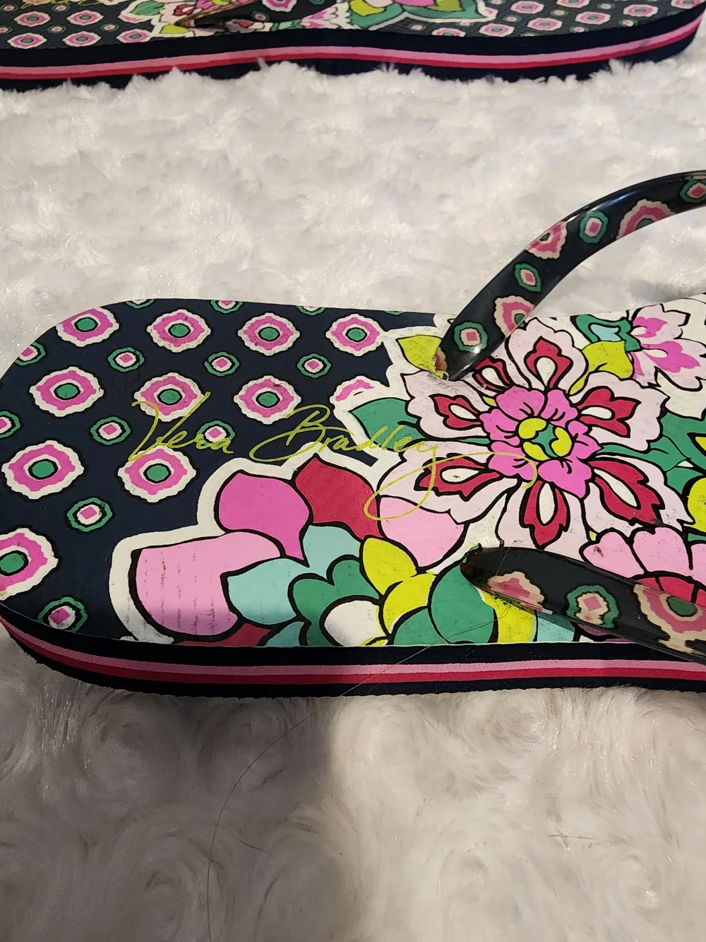 Vera Bradley Floral Flip Flops - Picture 5 of 7